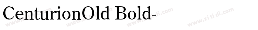 CenturionOld Bold字体转换